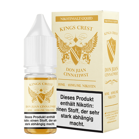 Kings Crest Nikotinsalz - Don Juan Cinnatwist - 10ml Liquid 10mg