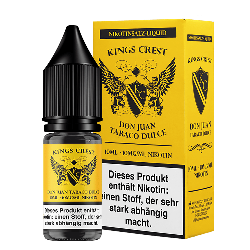 Kings Crest Nikotinsalz Don Juan Tobaco Dulce Liquid