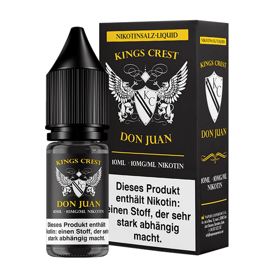 Kings Crest Nikotinsalz - Don Juan - 10ml Liquid 10mg