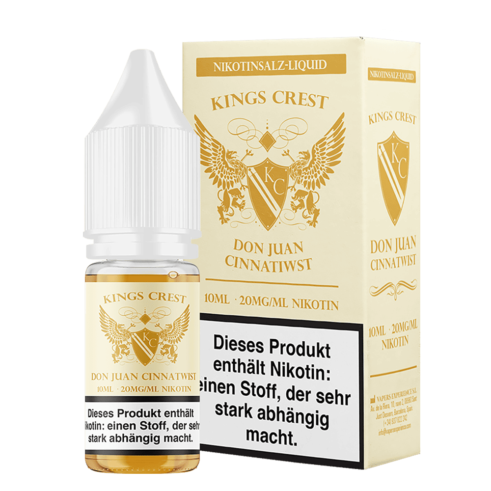 Kings Crest Nikotinsalz - Don Juan Cinnatwist - 10ml Liquid 20mg
