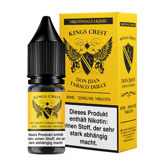 Kings Crest Nikotinsalz - Don Juan Tobaco Dulce - 10ml Liquid 20mg