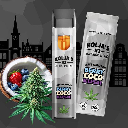 Koljas H3 Superior Blend Vape - Berry Coco Kush 1ml