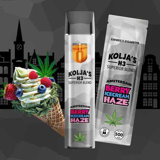 Koljas H3 Superior Blend Vape - Berry Ice Cream Haze 1ml