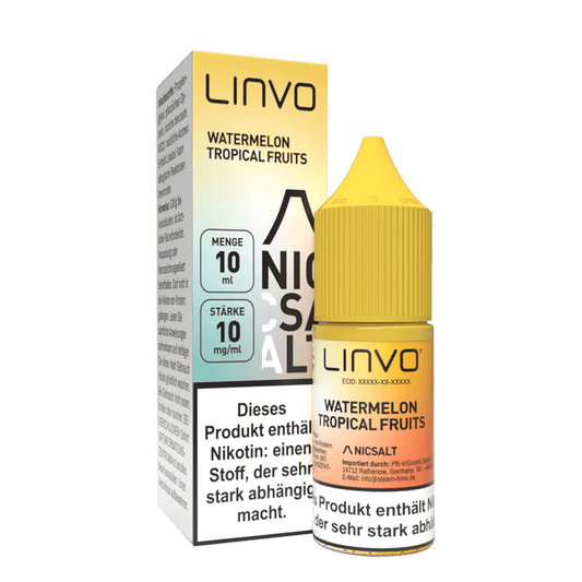 Linvo Nikotinsalz - Watermelon Tropical Fruits - Liquid 10mg 10ml