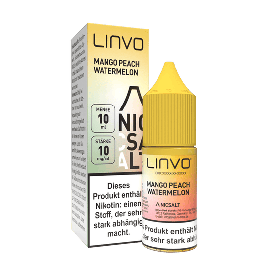 Linvo Nikotinsalz - Mango Peach Watermelon - Liquid 10mg 10ml