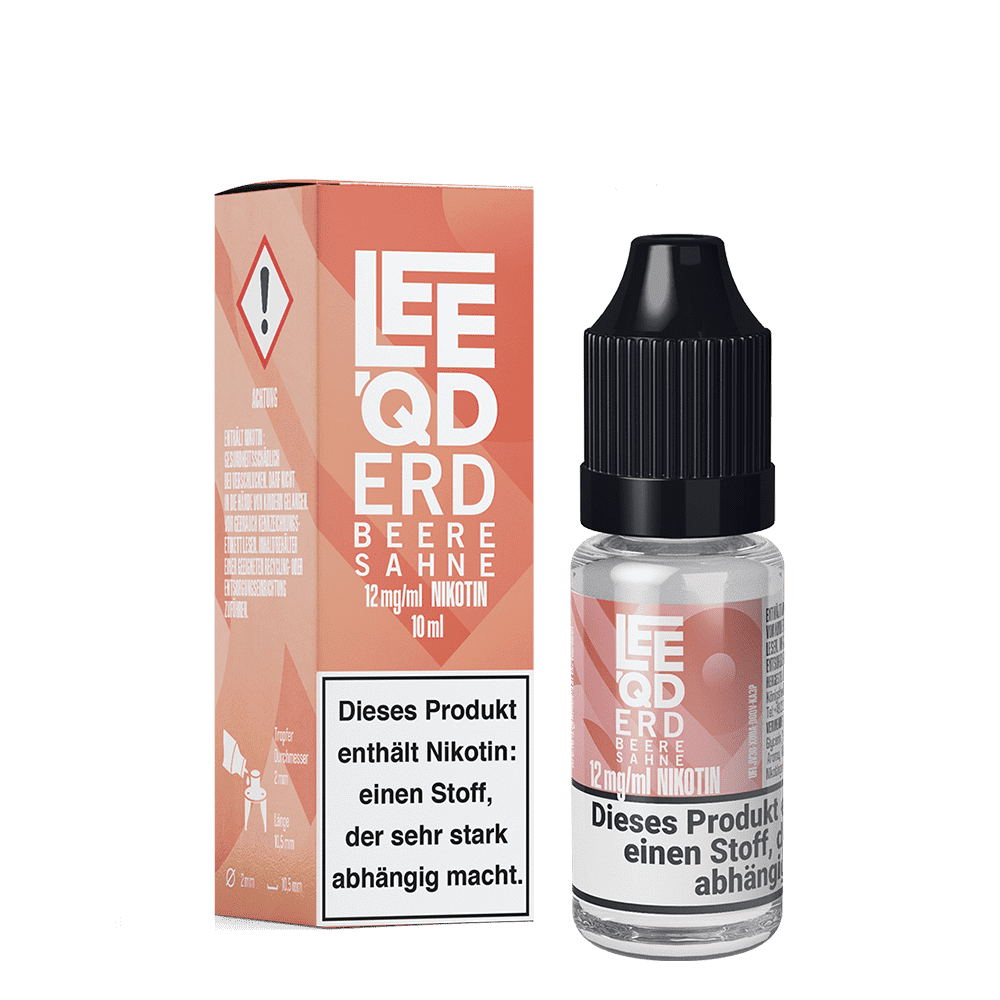 LEEQD Liquid - Crazy Erdbeere Sahne - 12mg 10ml
