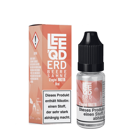 LEEQD Liquid - Crazy Erdbeere Sahne - 12mg 10ml