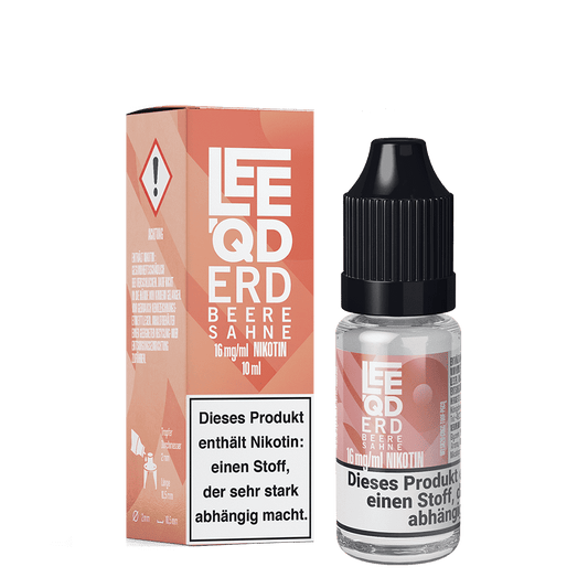 LEEQD Liquid - Crazy Erdbeere Sahne - 16mg 10ml