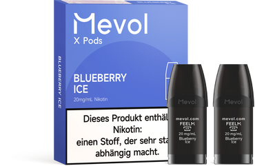 [Paket] 10x Mevol X Pro - Blueberry - 20mg Nikotingehalt