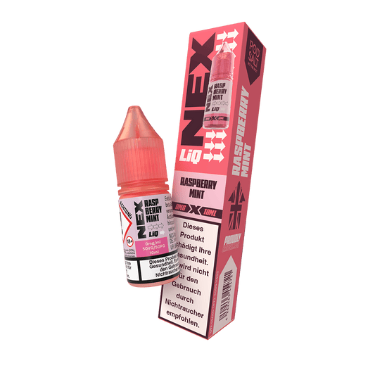 Nex Liq Nikotinsalz - Raspberry Mint - 0mg Liquid 10ml