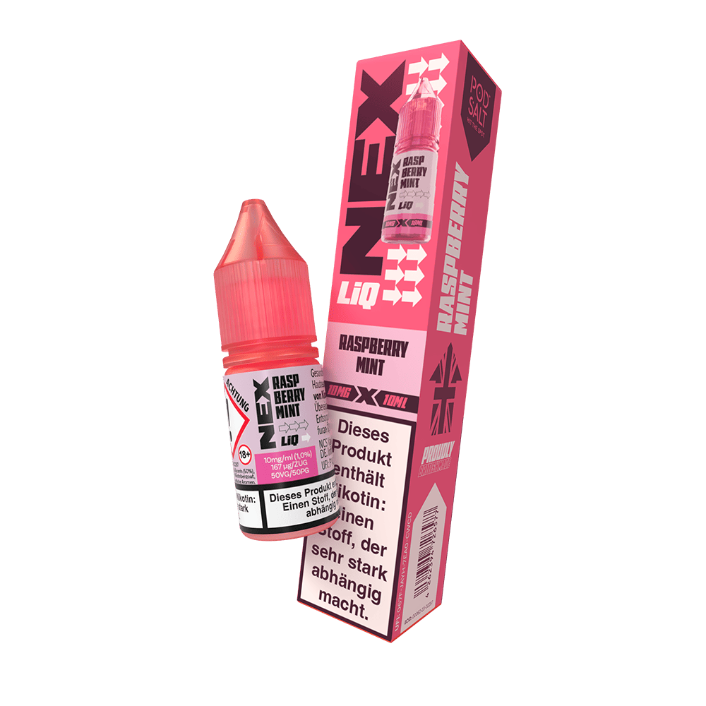 Nex Liq Nikotinsalz - Raspberry Mint - 10mg Liquid 10ml