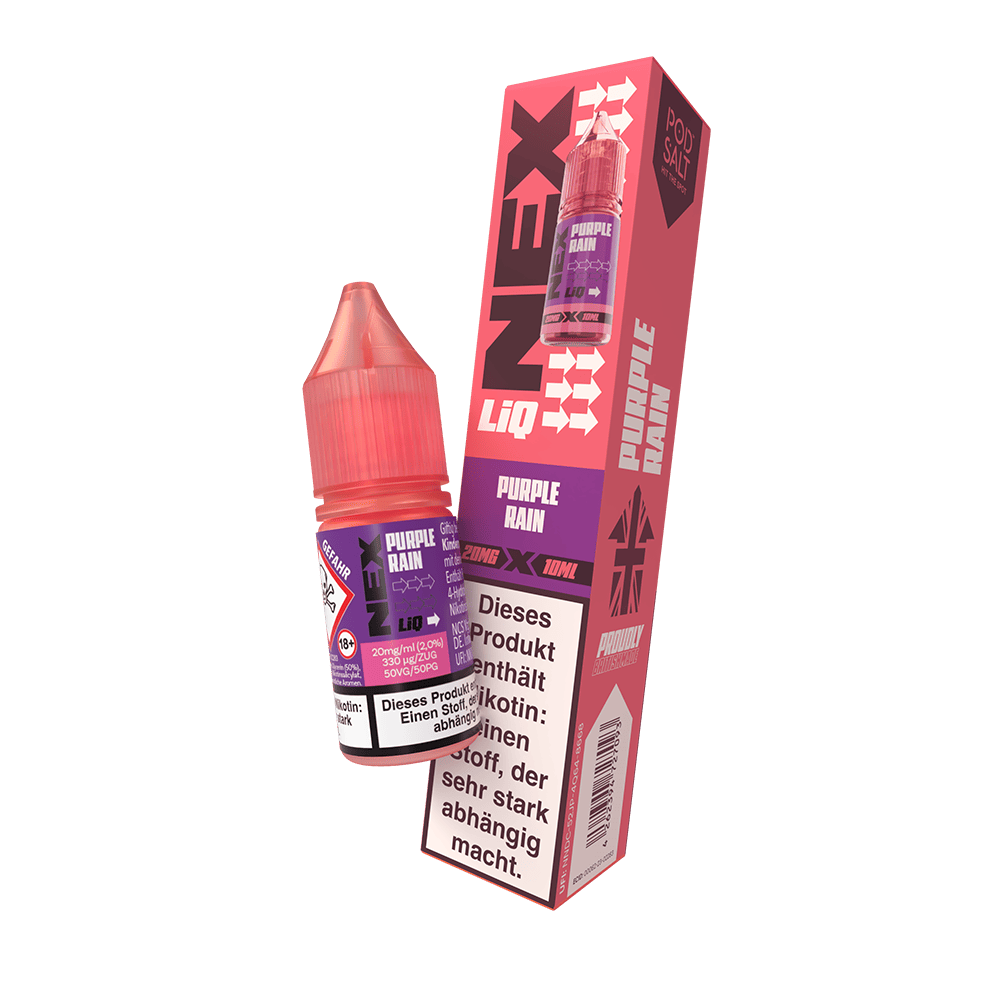 Nex Liq Nikotinsalz - Purple Rain - 20mg Liquid 10ml