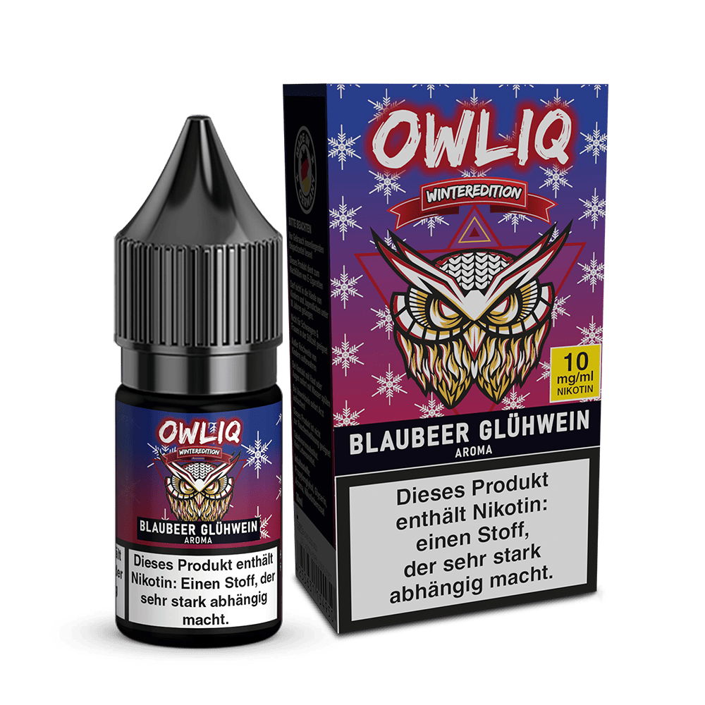 OWLIQ Nikotinsalz Weihnachtsedition Blaubeer Glühwein Liquid