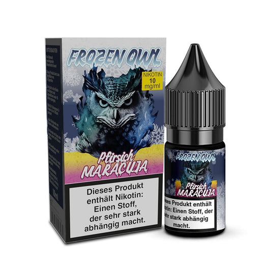 Frozen OWL Nikotinsalz Pfirsich Maracuja Liquid