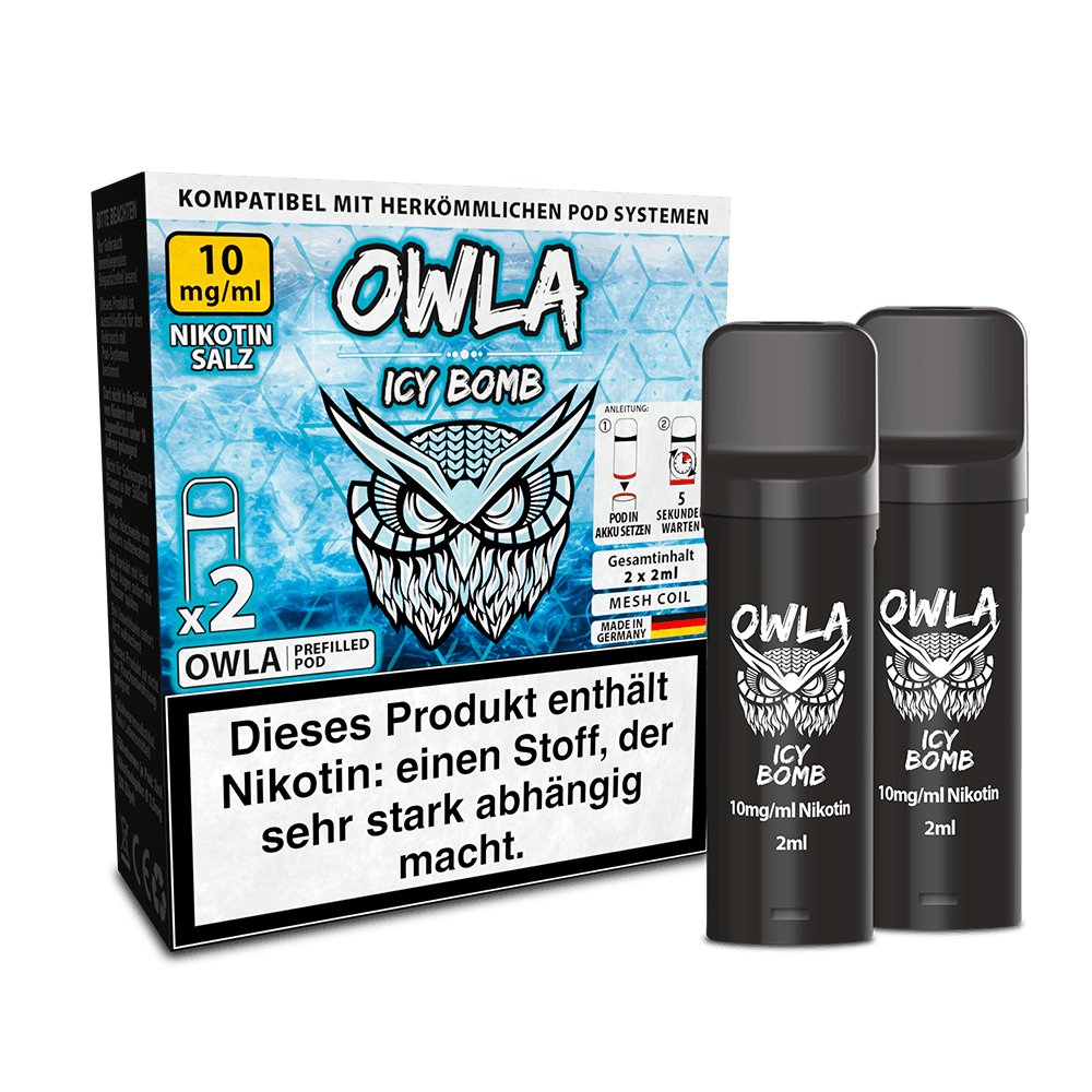 2x OWLA Einweg Pod Icy Bomb Nikotinsalz