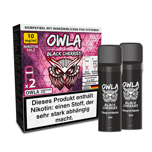 2x OWLA Einweg Pod Black Cherries Nikotinsalz