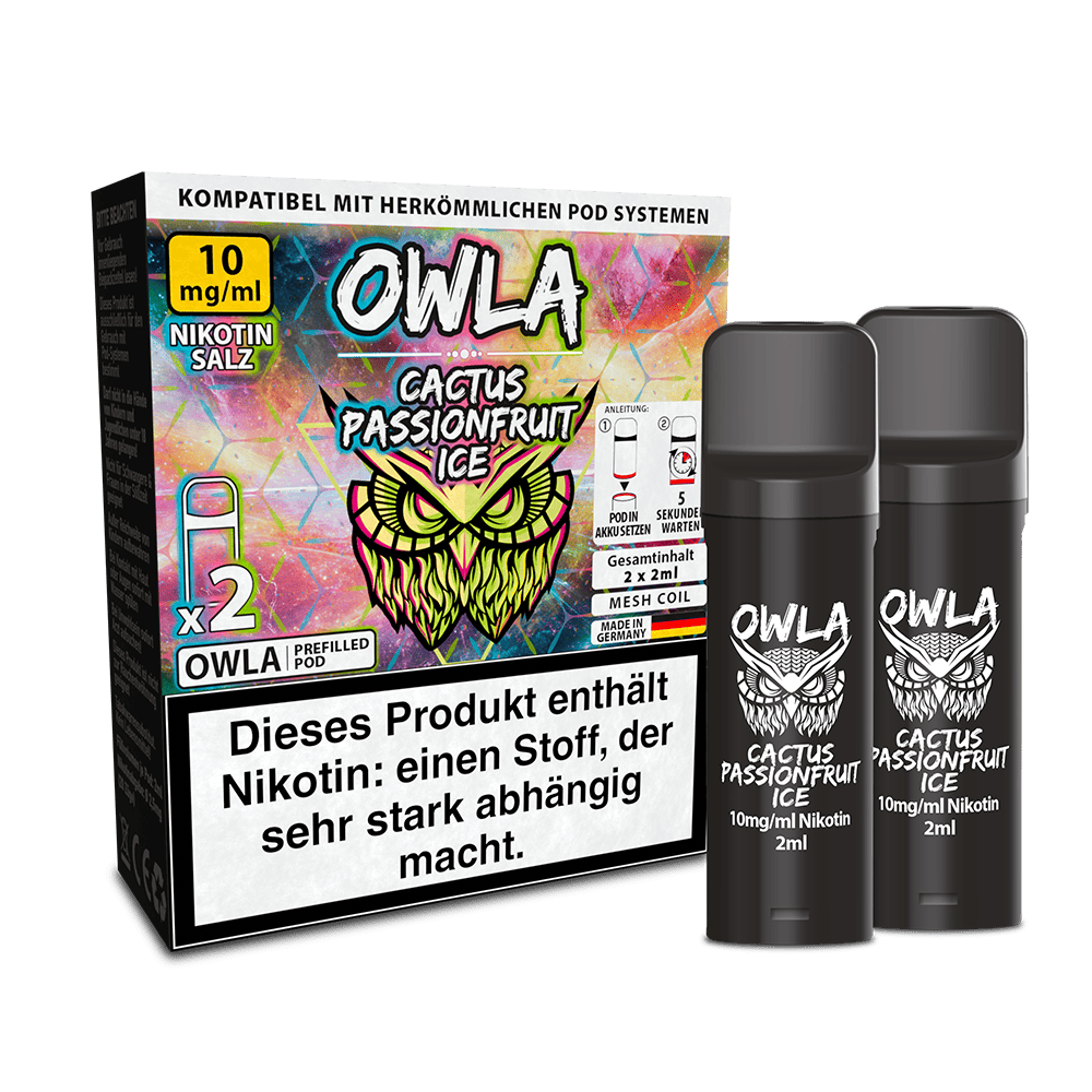 2x OWLA Einweg Pod Cactus Passionfruit Ice Nikotinsalz