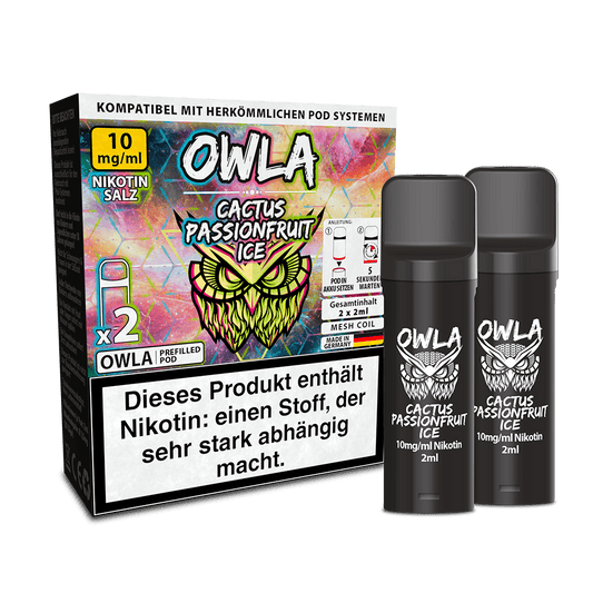 2x OWLA Einweg Pod Cactus Passionfruit Ice Nikotinsalz
