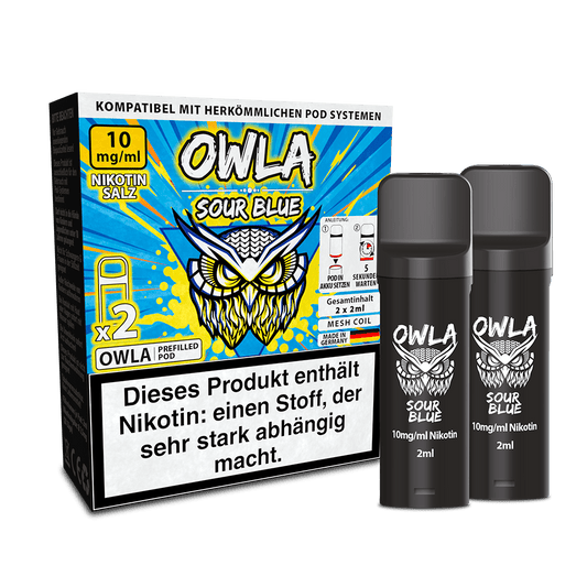 2x OWLA Einweg Pod Sour Blue Nikotinsalz