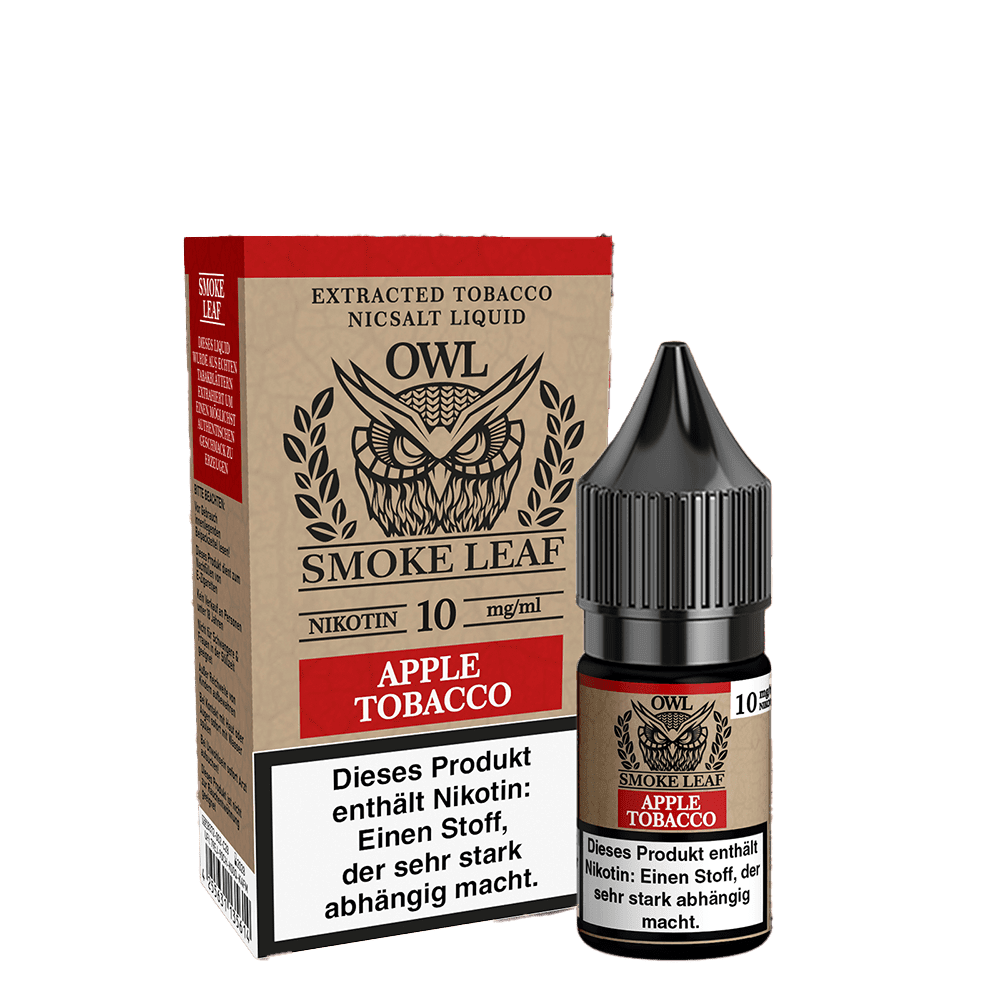 OWL Smoke Leaf Nikotinsalz - Apple Tobacco - 10ml Liquid 10mg