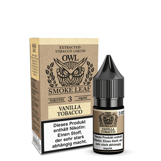 OWL Smoke Leaf Liquid - Vanilla Tobacco - 10ml 3mg