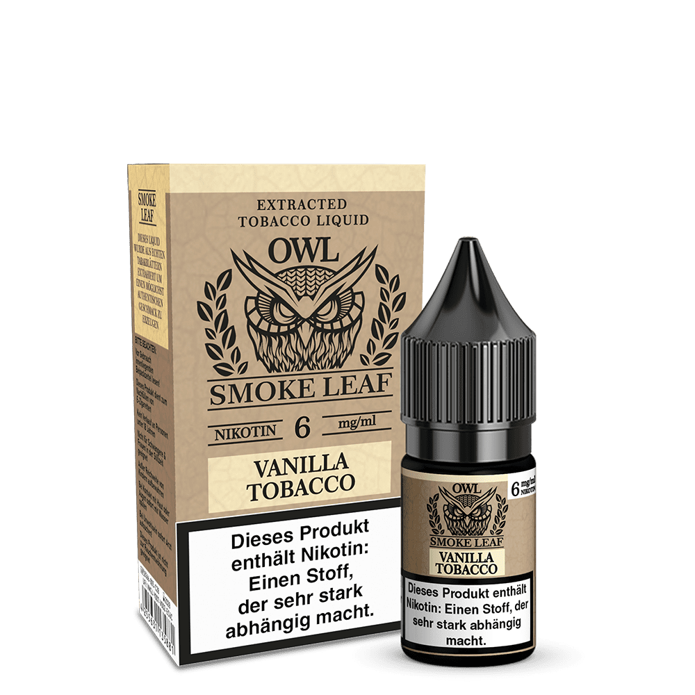 OWL Smoke Leaf Liquid - Vanilla Tobacco - 10ml 6mg