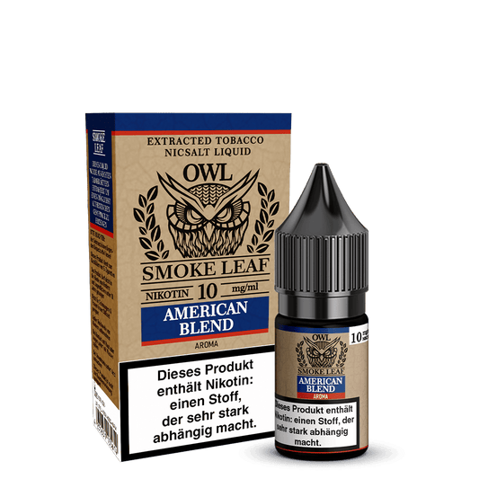OWL Smoke Leaf Nkotinsalz - American Blend Tobacco - 10ml Liquid 10mg