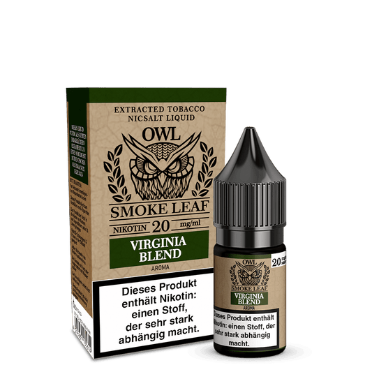 OWL Smoke Leaf Nikotinsalz - Virginia Blend Tobacco - 10ml Liquid 20mg