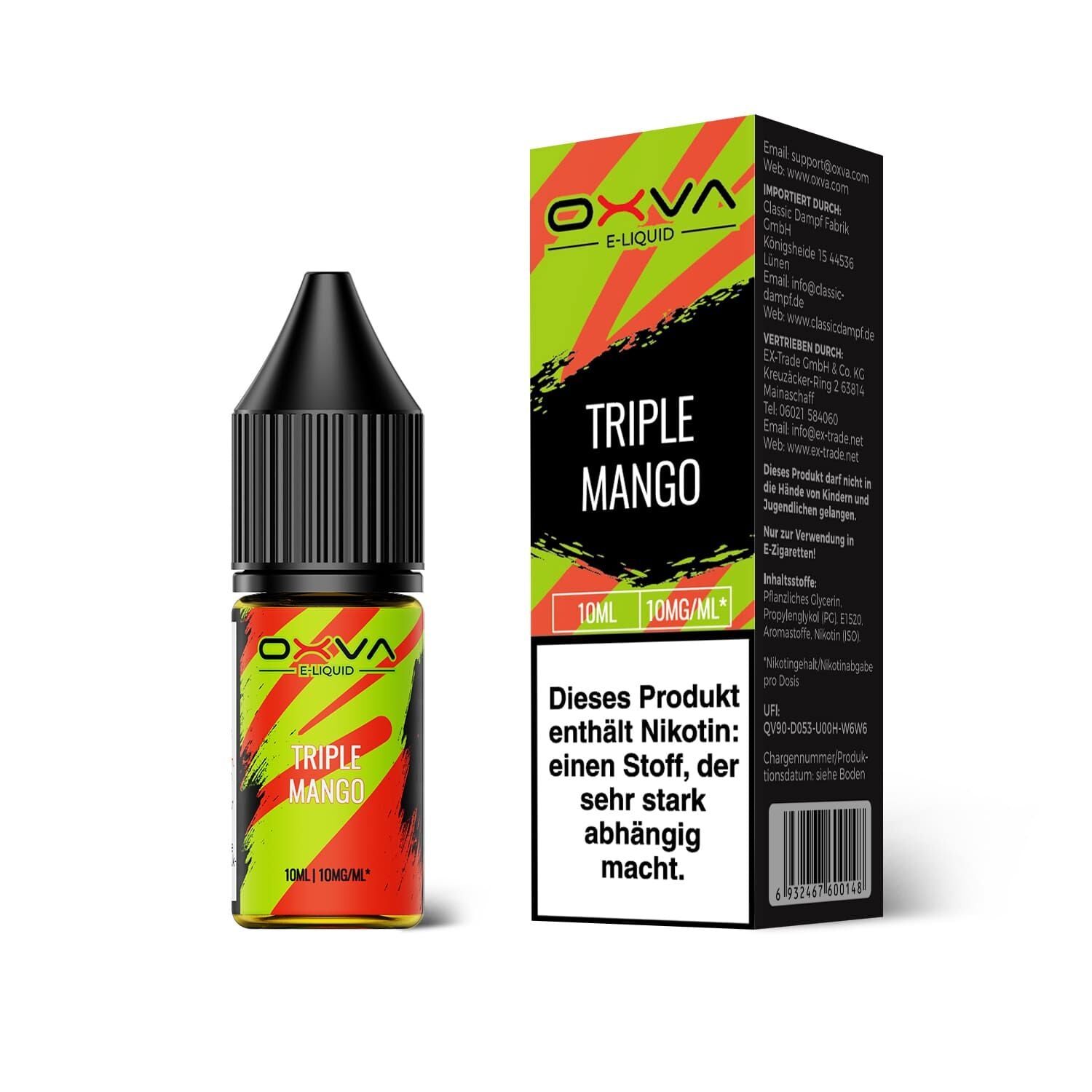Oxva E - Liquid Nikotinsalz Triple Mango Liquid