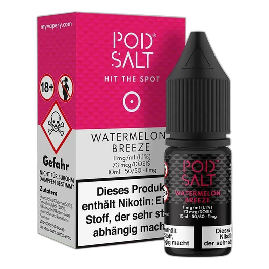 Pod Salt Core Nikotinsalz - Watermelon Breeze - 10ml Liquid 11mg
