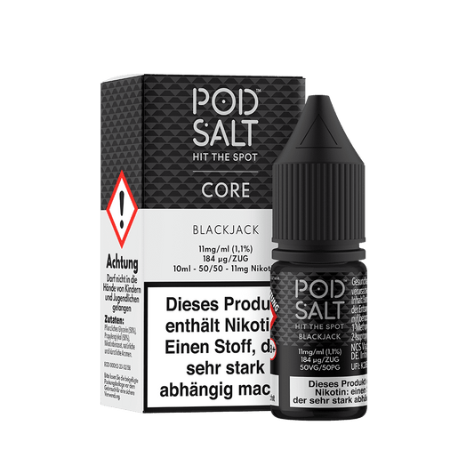 Pod Salt Core Nikotinsalz - Blackjack - Liquid 11mg 10ml