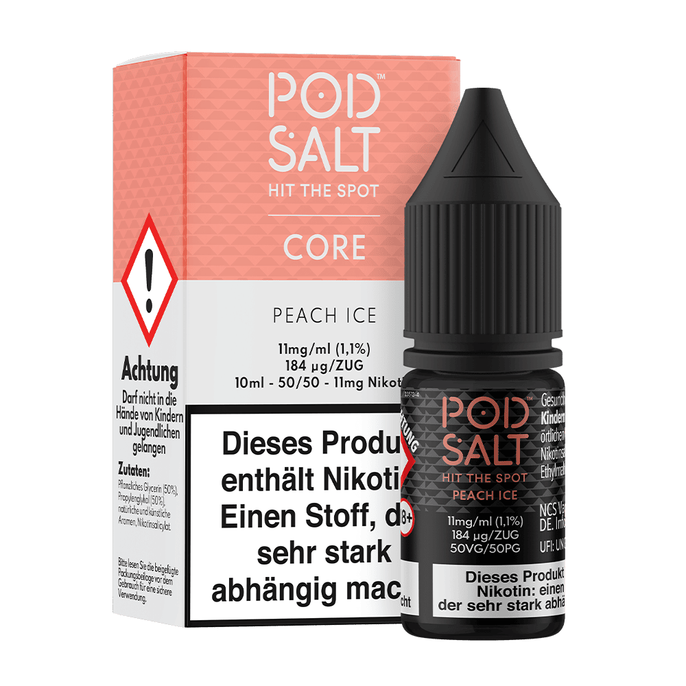 Pod Salt Core Nikotinsalz Peach Ice Liquid