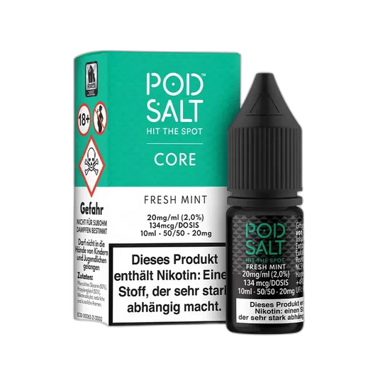 Pod Salt Core Nikotinsalz - Fresh Mint - 10ml Liquid 20mg