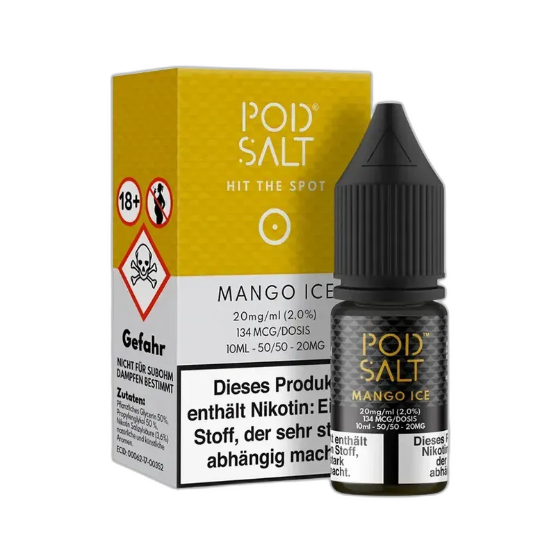Pod Salt Core Nikotinsalz - Mango Ice - 10ml Liquid 20mg