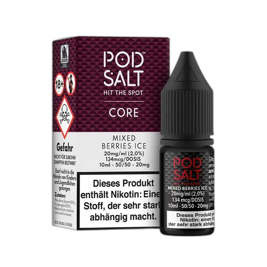 Pod Salt Core Nikotinsalz - Mixed Berries Ice - 10ml Liquid 20mg