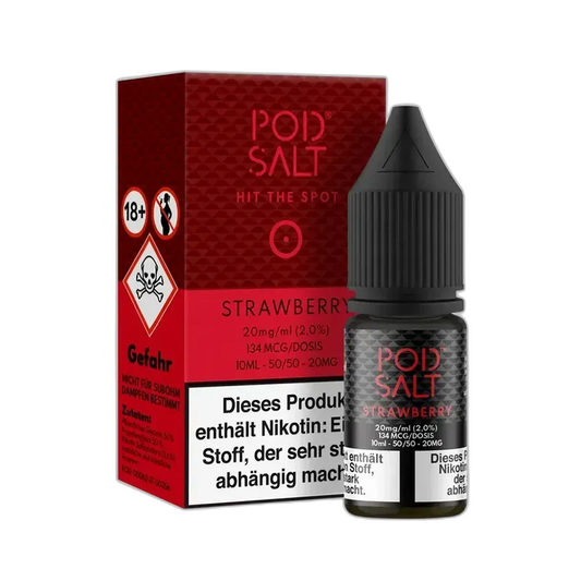 Pod Salt Core Nikotinsalz - Strawberry - 10ml Liquid 20mg