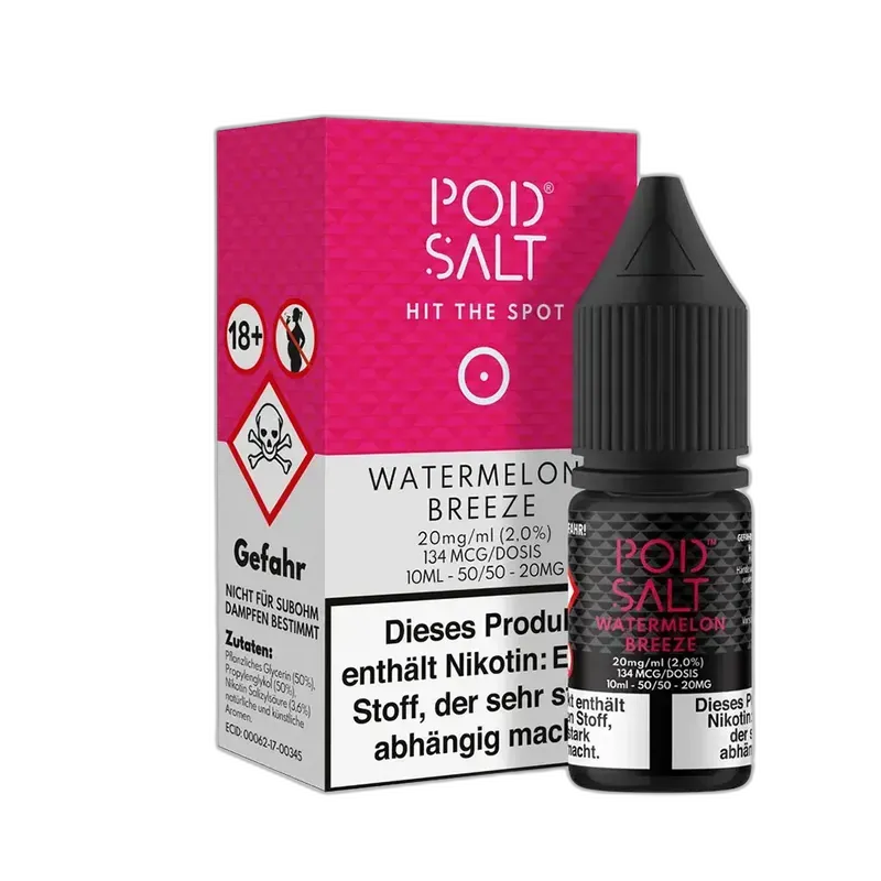 Pod Salt Core Nikotinsalz - Watermelon Breeze - 10ml Liquid 20mg