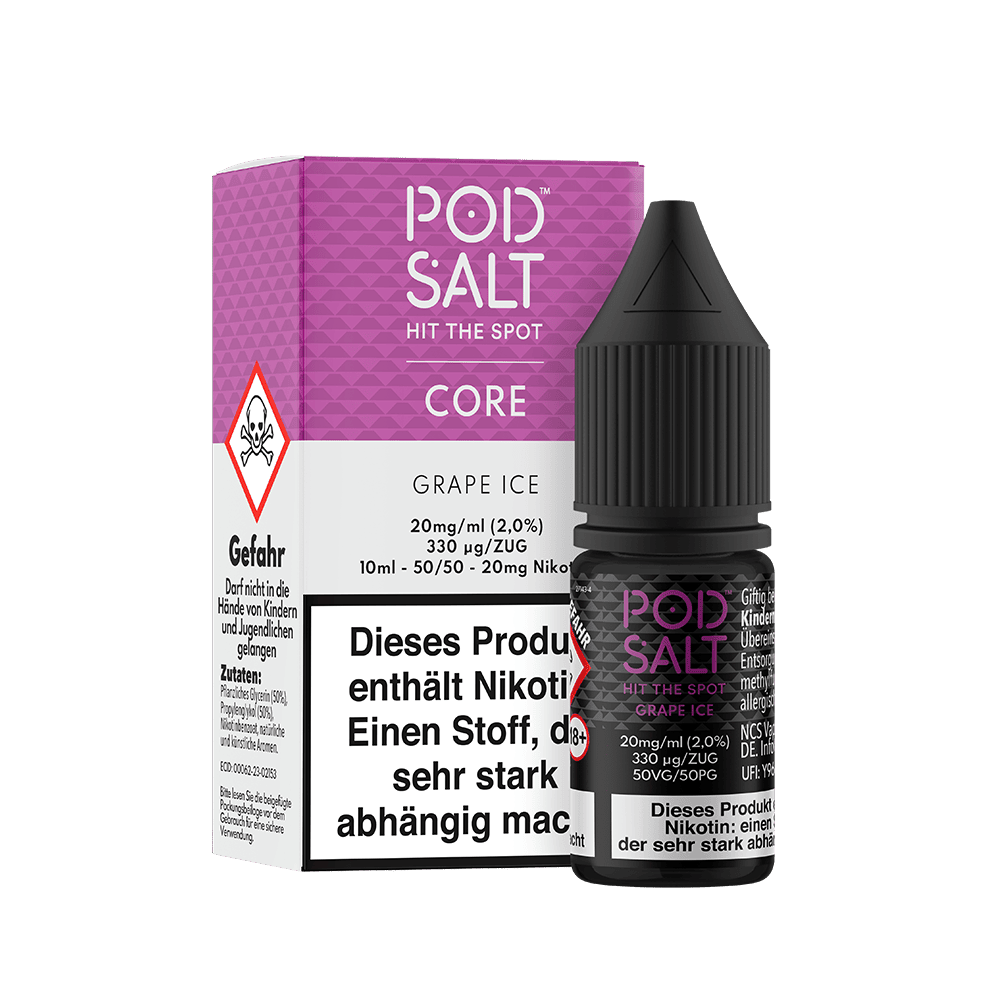Pod Salt Core Nikotinsalz - Grape Ice - Liquid 20mg 10ml