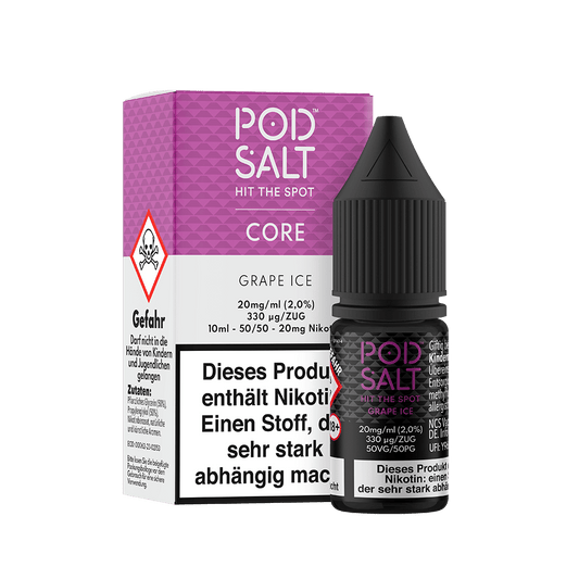Pod Salt Core Nikotinsalz - Grape Ice - Liquid 20mg 10ml