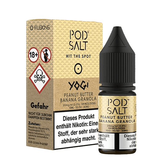 Pod Salt Fusion Peanut Butter Banana Granola Liquid Nikotinsalz
