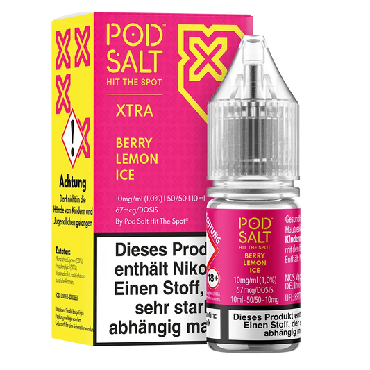 Pod Salt Xtra Nikotinsalz - Berry Lemon Ice - Liquid 10mg 10ml