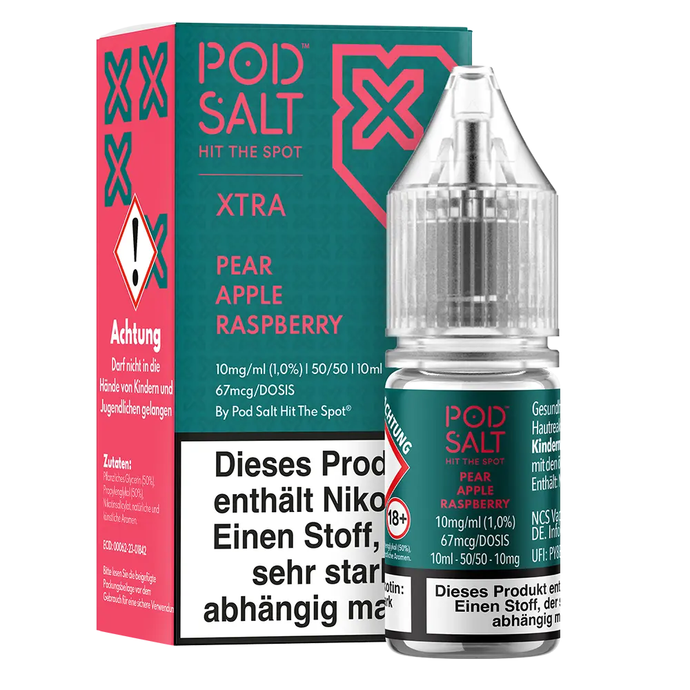 Pod Salt Xtra Nikotinsalz Pear Apple Raspberry Liquid