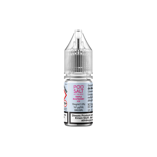 Pod Salt Xtra Nikotinsalz - Triple Raspberry Ice - Liquid 10mg 10ml