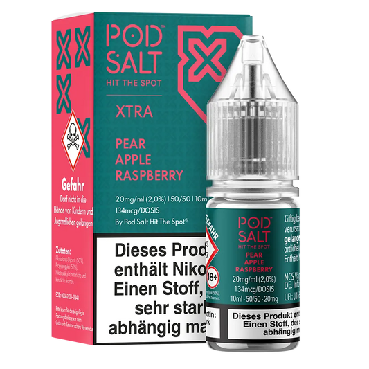 Pod Salt Xtra Nikotinsalz - Pear Apple Raspberry - Liquid 20mg 10ml