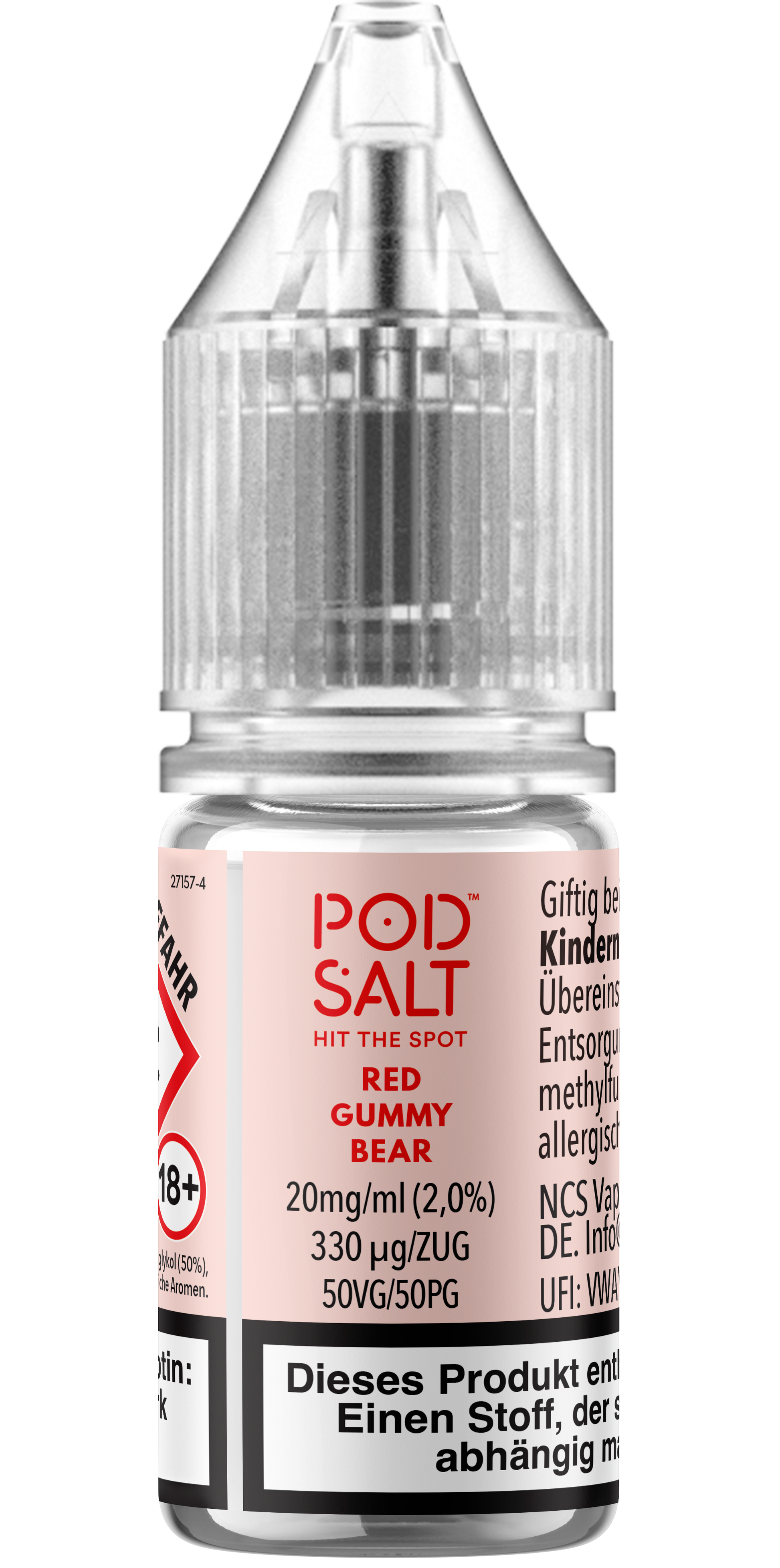 Pod Salt Xtra Nikotinsalz - Red Gummy Bear - Liquid 20mg 10ml