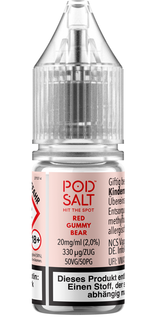 Pod Salt Xtra Nikotinsalz - Red Gummy Bear - Liquid 20mg 10ml