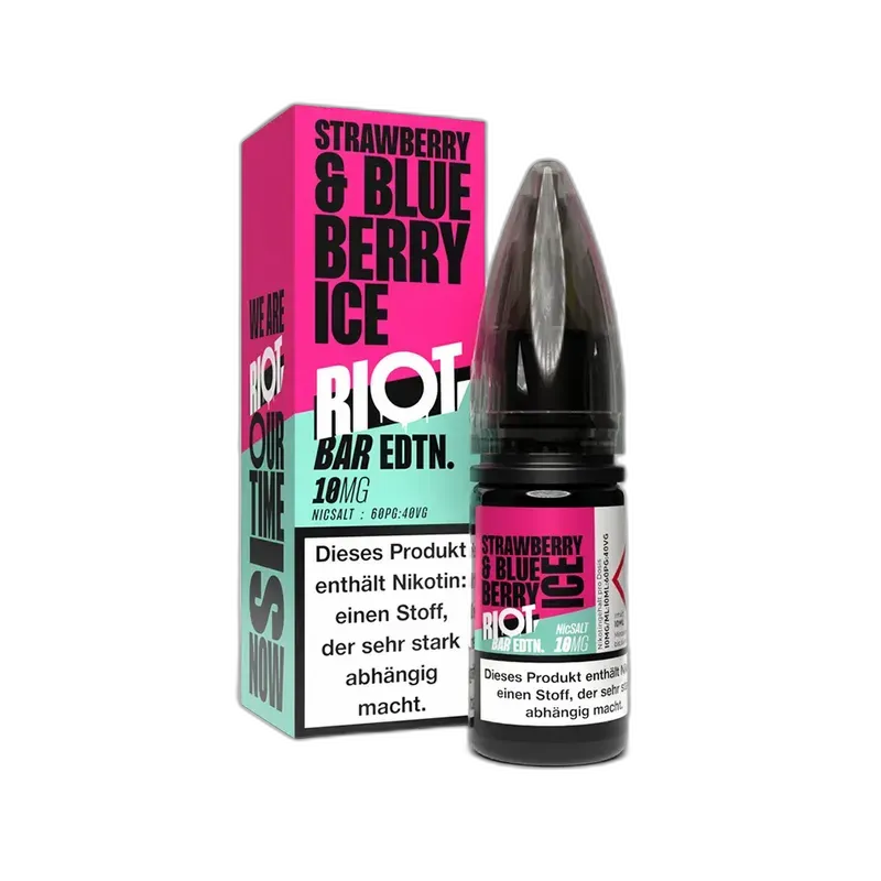 Riot Squad Nikotinsalz - Strawberry Blueberry Ice - Liquid 10mg 10ml