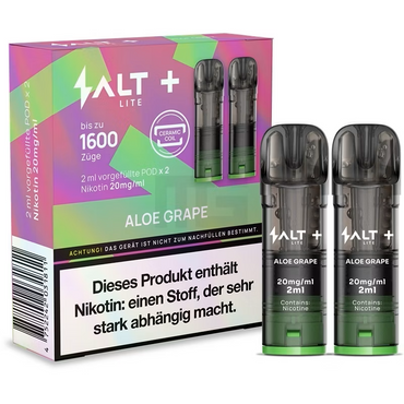 [Paket] 10x SALT Plus Lite Pods Aloe Grape 20mg/ml