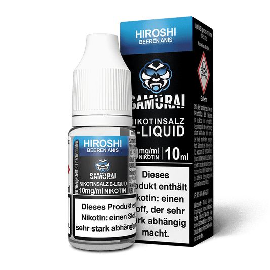 Samurai Nikotinsalz - Hiroshi Beeren Anis - Liquid 10mg 10ml
