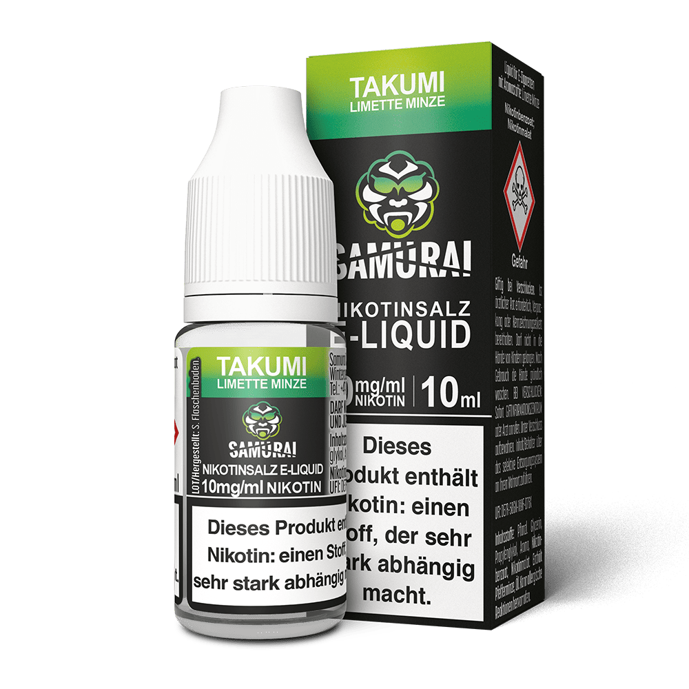 Samurai Nikotinsalz Takumi Limette Minze Liquid